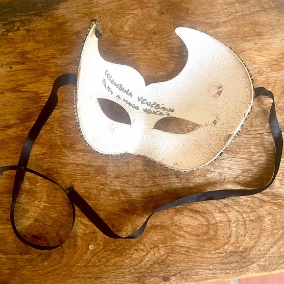 HANDMADE ITALIAN VENETIAN MASK Parties Halloween Dress-Up Purchased in Italy NEW - Picture 2 of 10